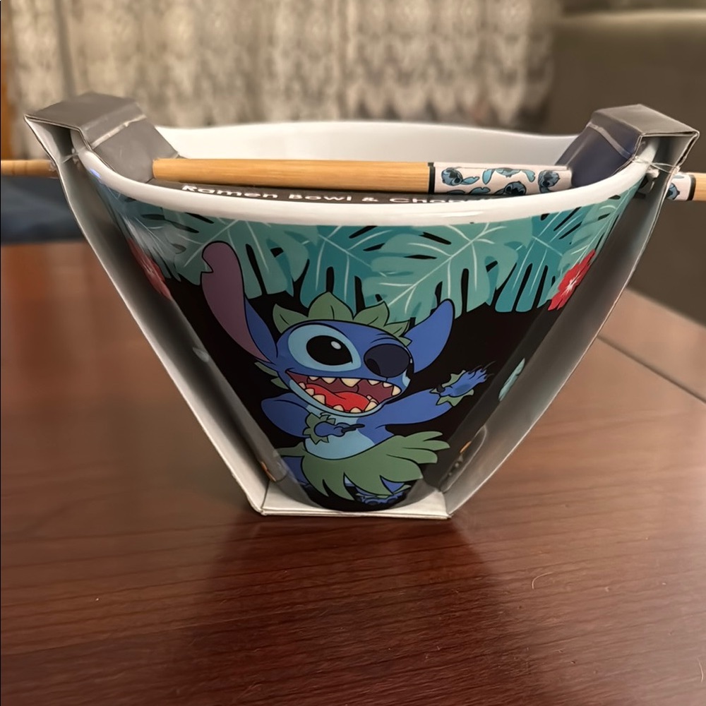 Disney Ramen Bowl with Chopsticks